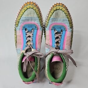 Chloe Womens Multicolor Nama Sneakers Size 40 US 10